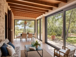 Acristalamiento de porches en Mallorca en AislaClima